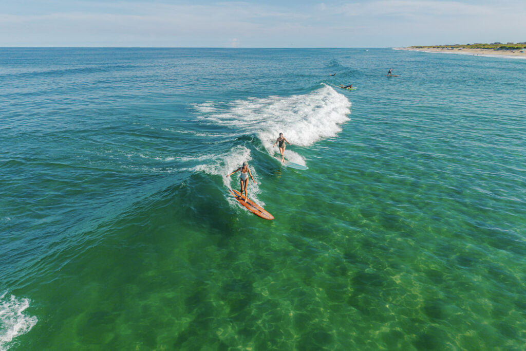 Summer longboarding session on the Outer Banks
